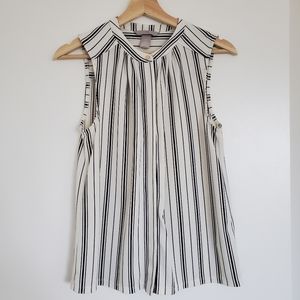 🚫SOLD H&M sleeveless stripled blouse S